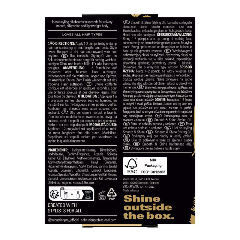 Dark Oil Smooth & Shine Styling Oil - Sebastian Dark Oil - Keshop.com