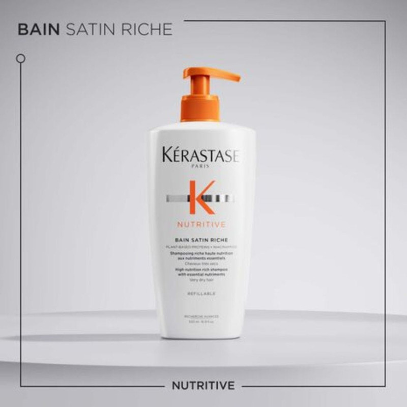 Bain Satin Riche 500 ml - Kérastase Nutritive Shampoo - Keshop.com