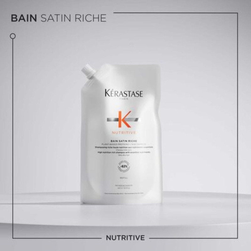 Bain Satin Riche Refill Pouch 500 ml - Kérastase Nutritive Shampoo