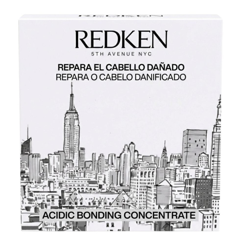 Pack Cuidado Cabello Coloreado Acidic Bonding Concentrate – Reparación Intensiva con Champú, Acondicionador y Sérum