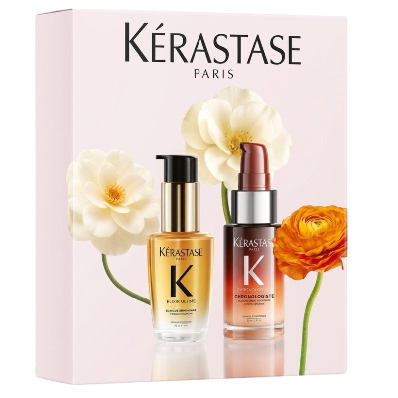 Kérastase Cofre Elixir Ultime & 8H Magic Night Serum | Dúo Nutritivo y Revitalizante para Todo Tipo de Cabello