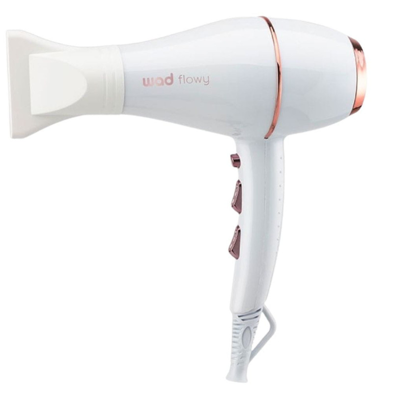 WAD Secador Flowy White | Iónico Silencioso 2100W | Keshop