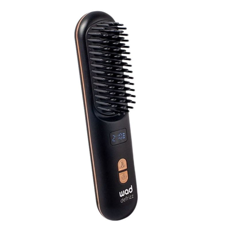 WAD Defrizz Hair Straightener Brush | Cordless Ionic | Keshop