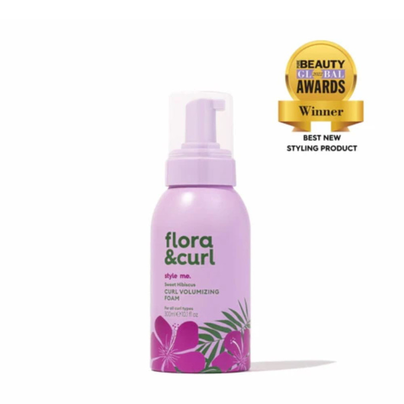 Flora & Curl Mousse Boucles Volume Sans Alcool | Keshop