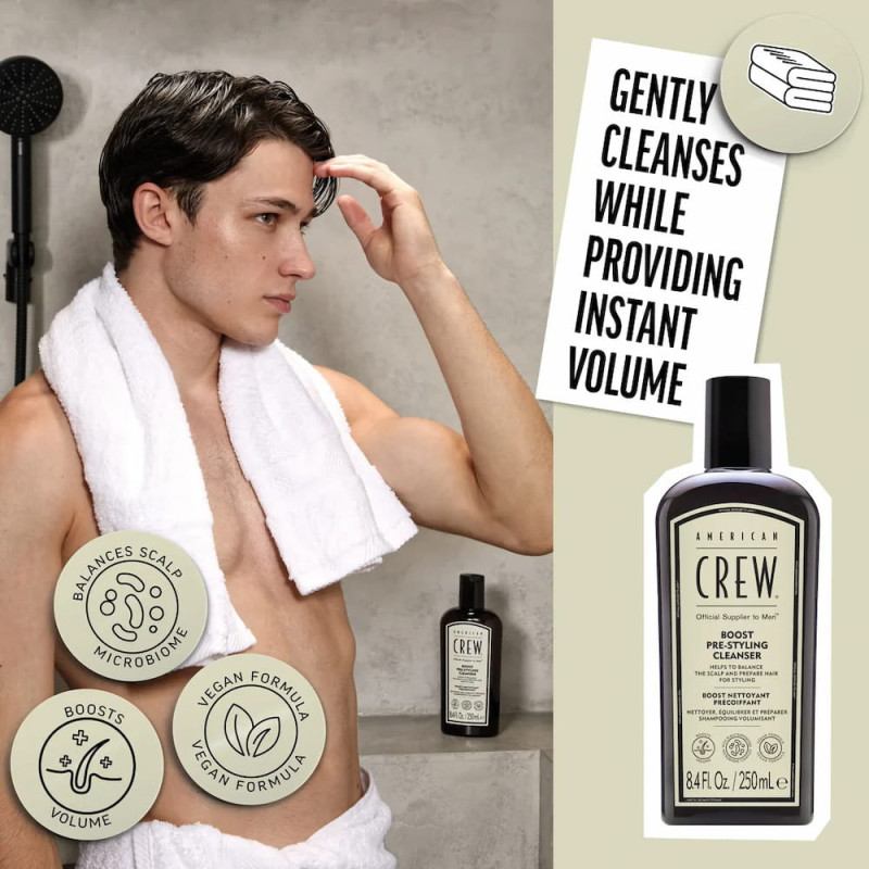 Boost Pre Styling Cleanser 250 ml - American Crew - Keshop.com