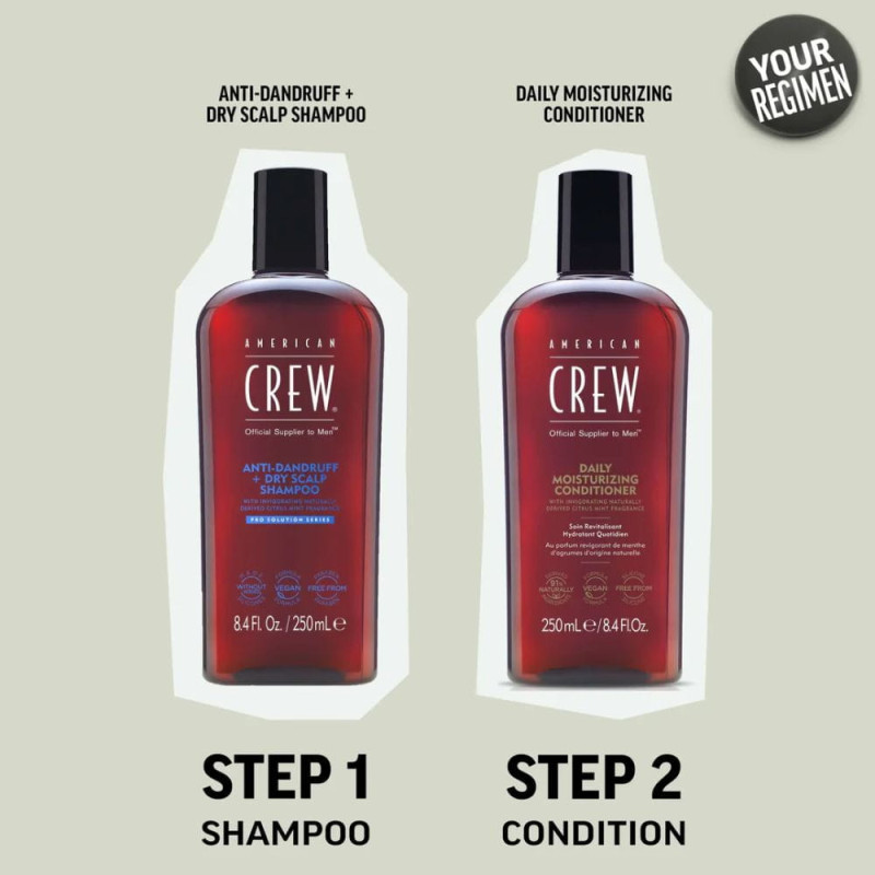 Anti-Dandruff + Dry Scalp Shampoo 250 ml - American Crew - Keshop.com