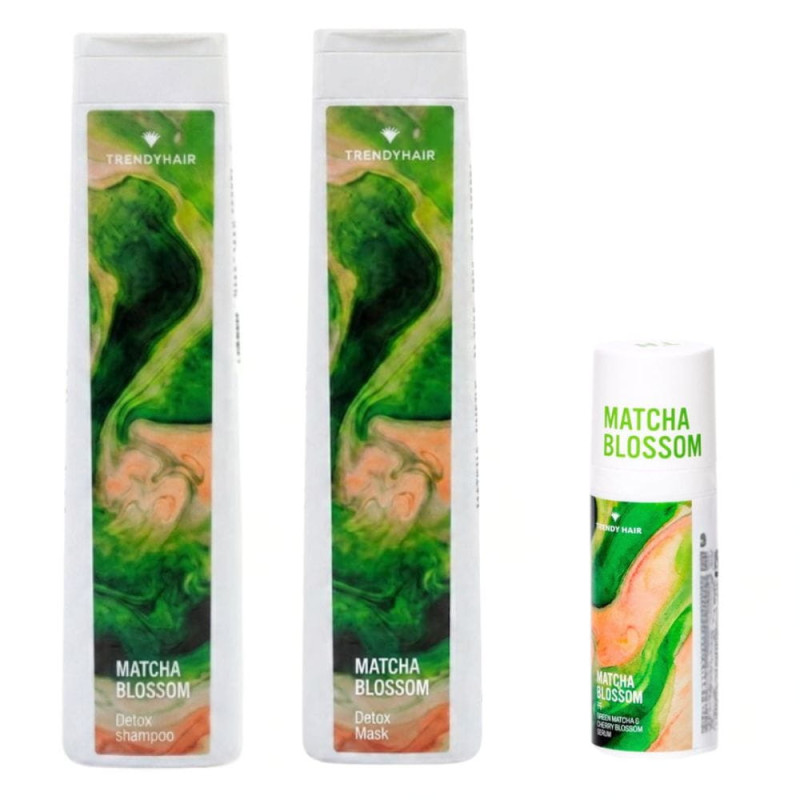 Matcha Blossom Pack | Reparación, Detox y Brillo Capilar Intensivo